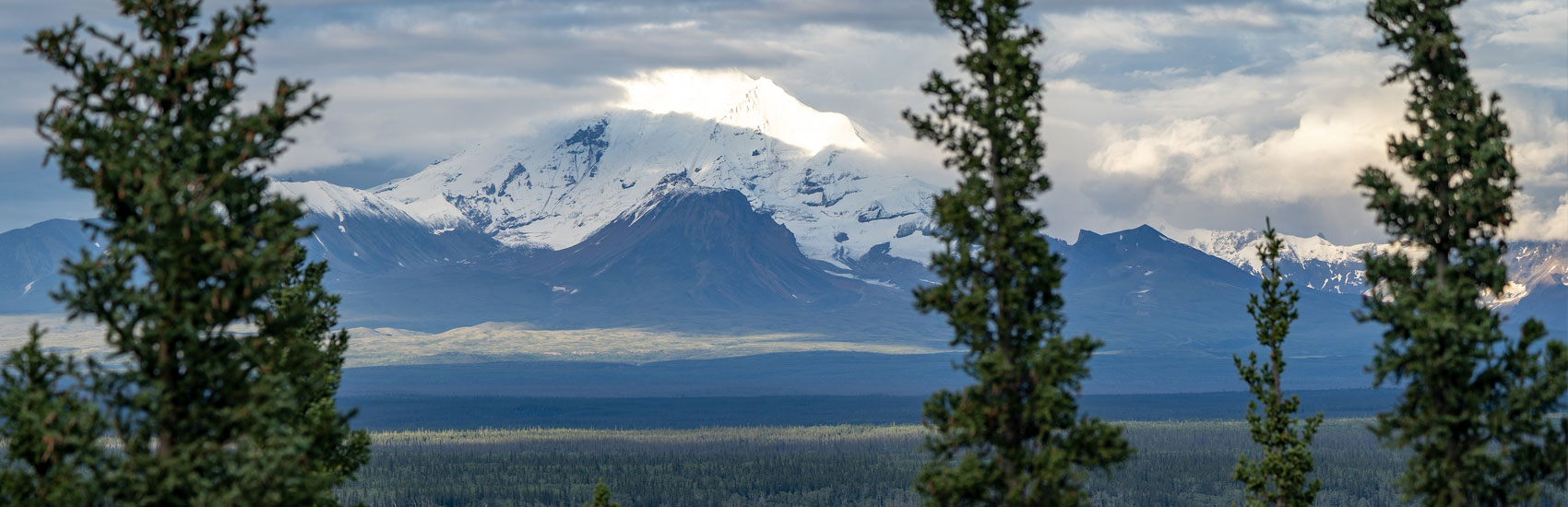Scenic picture of Mt Drum in Alaska.