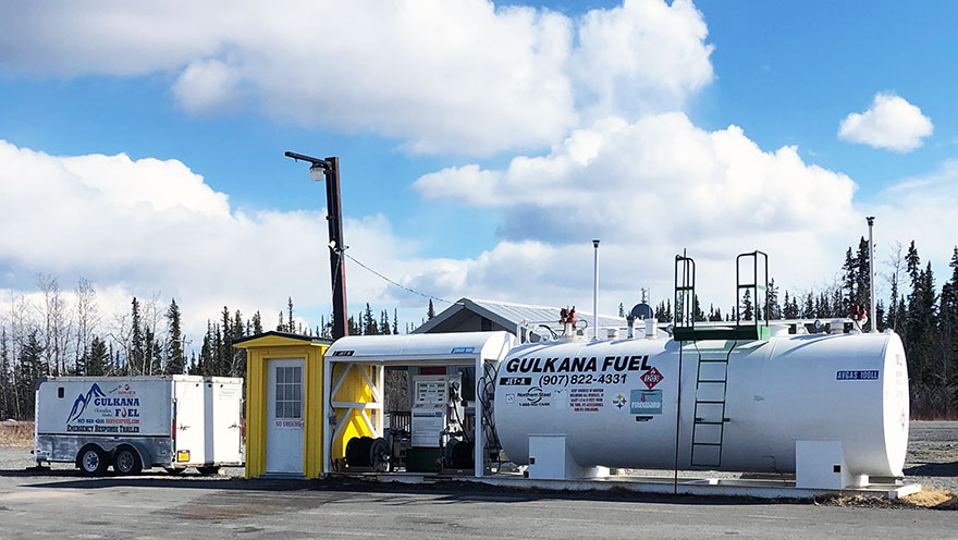 Gulkana Fueling station at the airport.